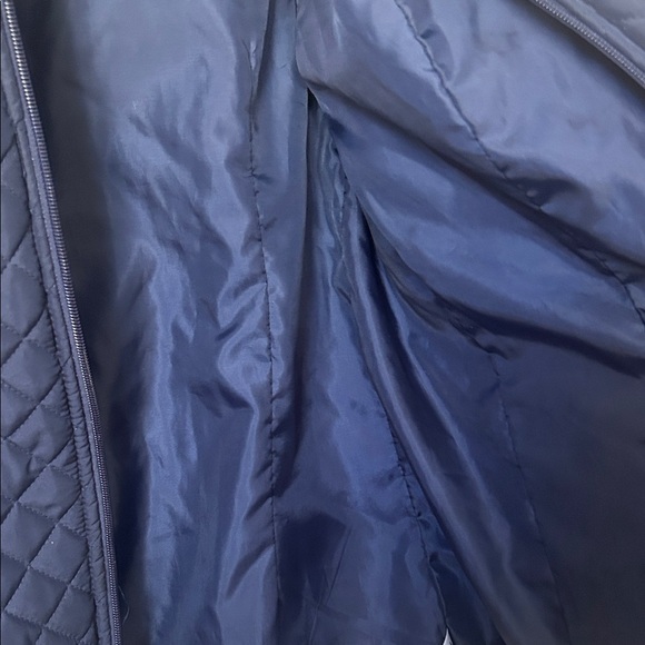 Kim Roqers Dark Blue Quilted Jacket Size Large - Picture 8 of 13